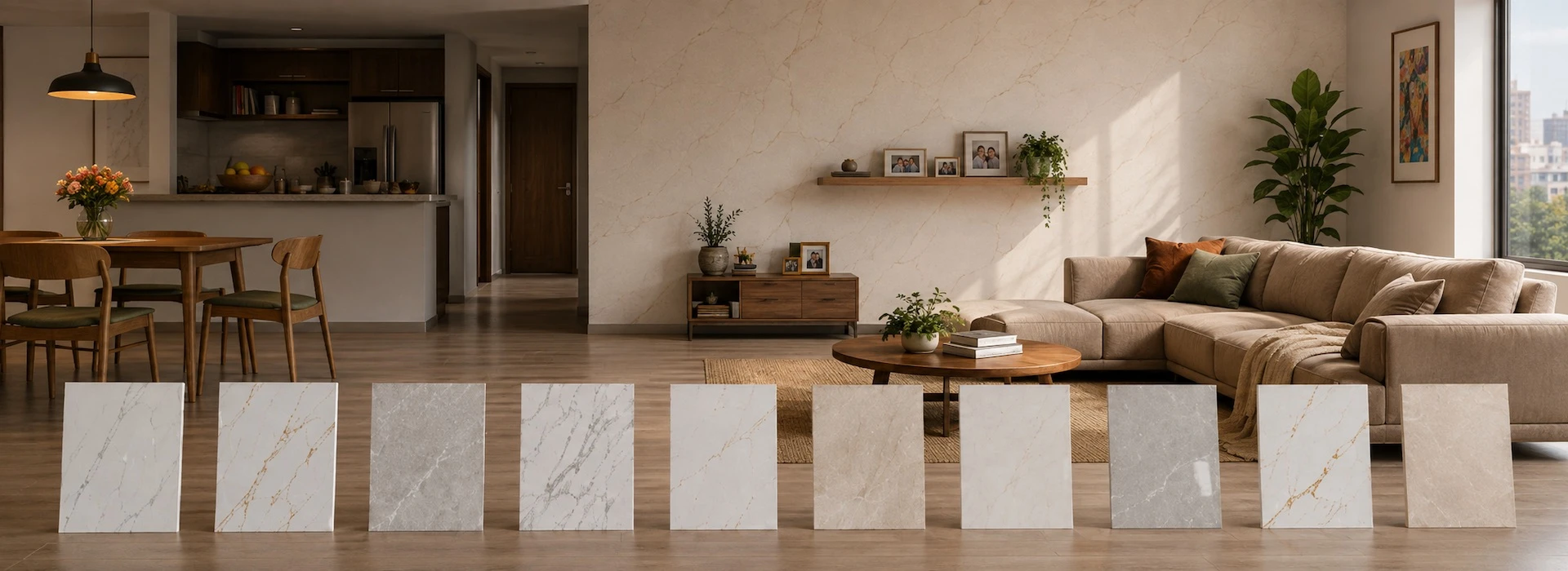 UV marble sheet application